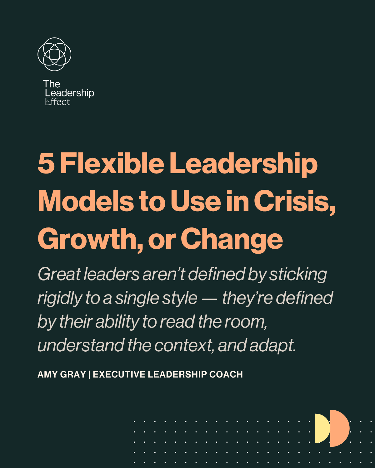5 Flexible Leadership Models to Use